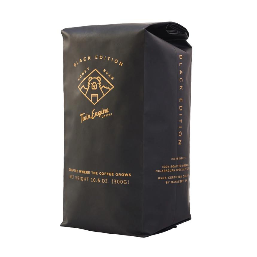 Honey Bear Black / Grd Organic Fair Trade Specialty Coffee